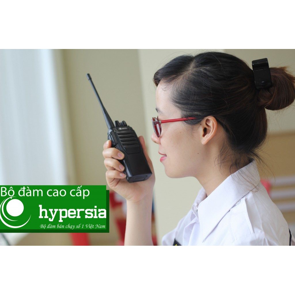 Bộ Đàm Cầm Tay Hypersia H1 Bắt Sóng 2km-5km, Pin 2000mAh, Bảo Hành 12 Tháng