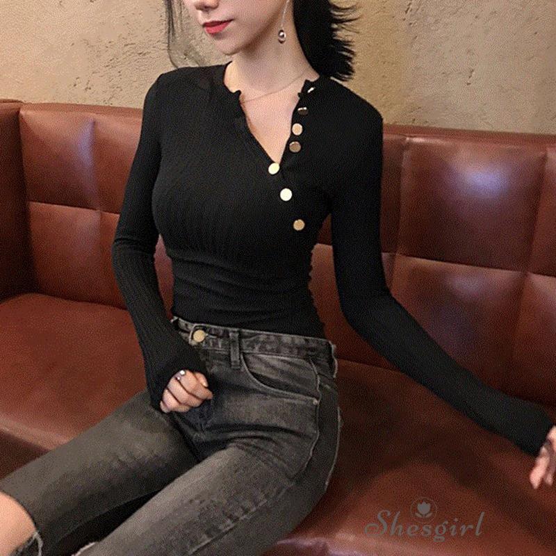 Women Asymmetrical Neck Casual Streetwear Sexy Slim T-Shirt | BigBuy360 - bigbuy360.vn