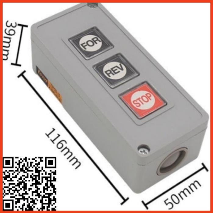 Hộp công tắc TPB-3 ON-OFF-ON điều khiển động cơ điện, mô tơ cửa cổng, cửa cuốn