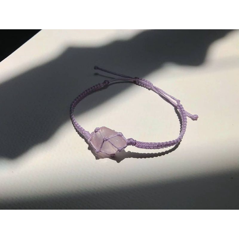 Vòng tay rose quartz