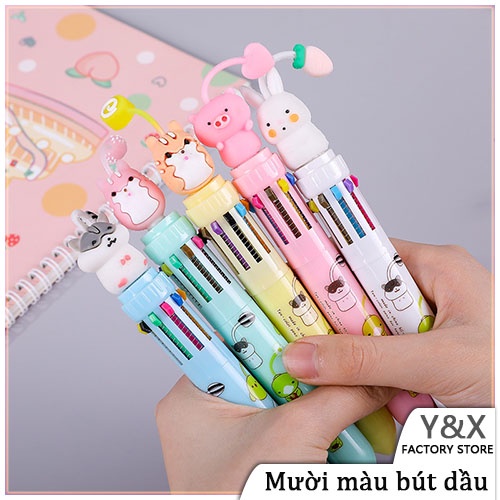 Bút 10 ngòi hình thú dễ thương- BÚT 10 NGÒI HÌNH THÚ