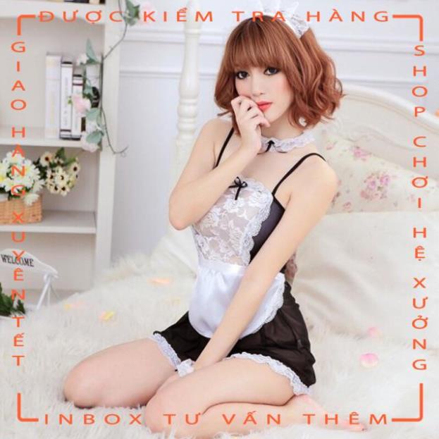 Set váy ngủ full phụ kiện cosplay cô hầu gái 3704  - hot tiktok | BigBuy360 - bigbuy360.vn
