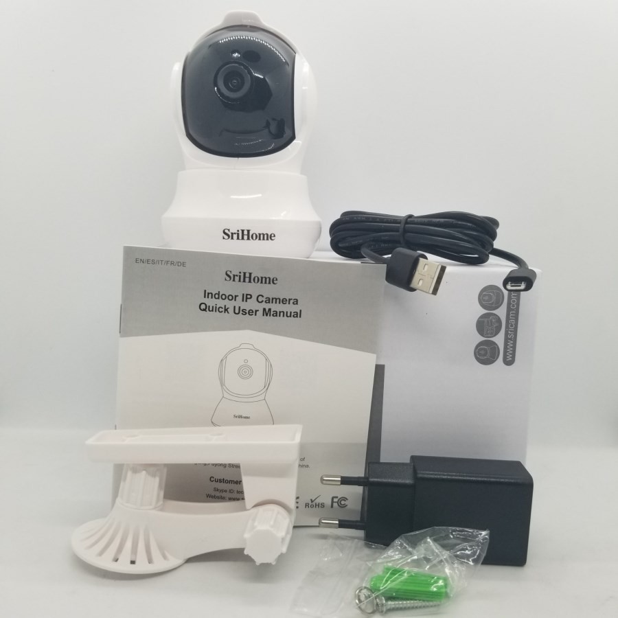 Camera Srihome SH020 - camera 3MP 1296 Pixle - Kết nối wifi - Đàm thoại hai chiều - Phát hiện chuyển động