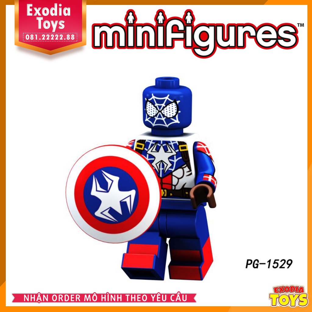 Xếp hình Minifigure Nhân vật siêu anh hùng vũ trụ Marvel và DC Comics - Đồ Chơi Lắp Ghép Sáng Tạo - POGO PG8124