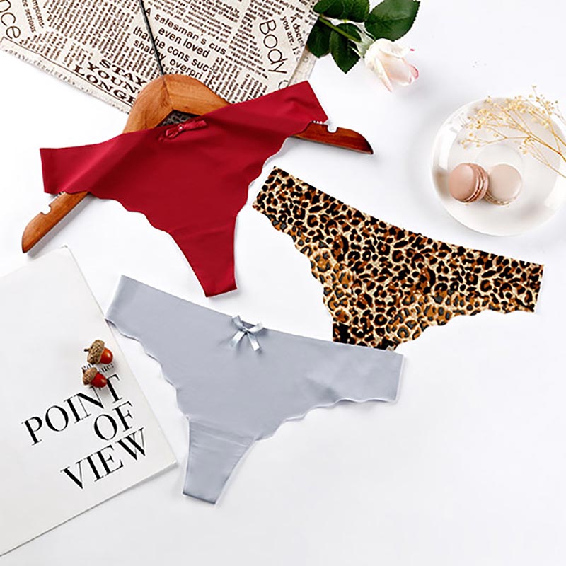 Set 4 Quần Lót Nữ Họa Tiết Da Báo Quyến Rũ