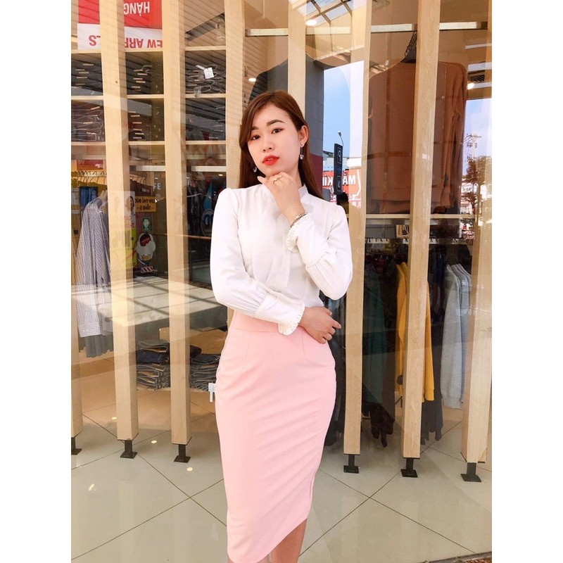 Chân Váy Bút Chì Công Sở Nữ Chất Liệu Cotton 100% Co Dãn | BigBuy360 - bigbuy360.vn