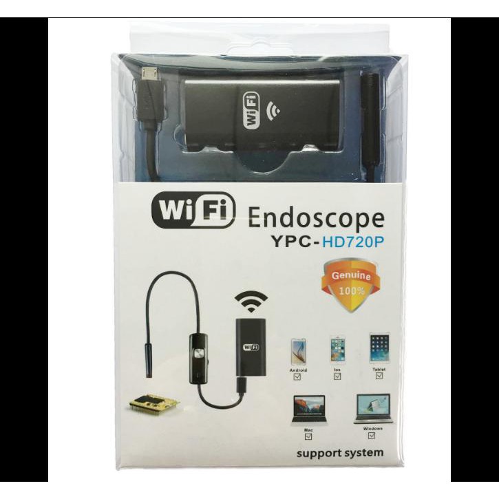 Camera nội soi cho IOS,Anroid LED 720p HD Wifi Endoscope YPC 1M