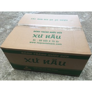 Thùng bánh tráng nước dừa " xứ nẫu" 50 gói * 75gr