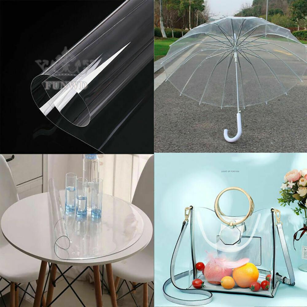Tấm nhựa PVC trong suốt chống rách dùng để tự làm túi xách/ đồ dùng thủ công đa năng