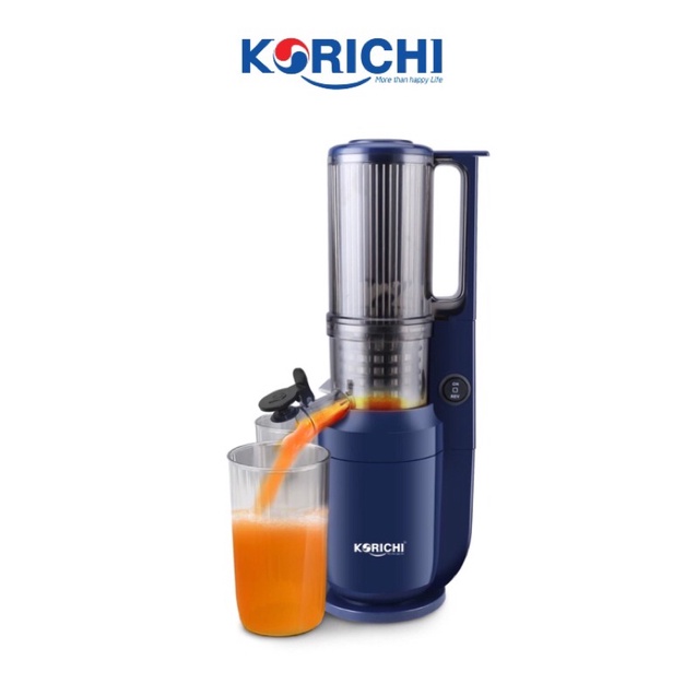 Máy ép chậm hoa quả Korichi KRC-8688 ép rau củ quả kiệt bã theo công nghệ mới Nhật Bản, vận hành êm, thiết kế gọn (250W)