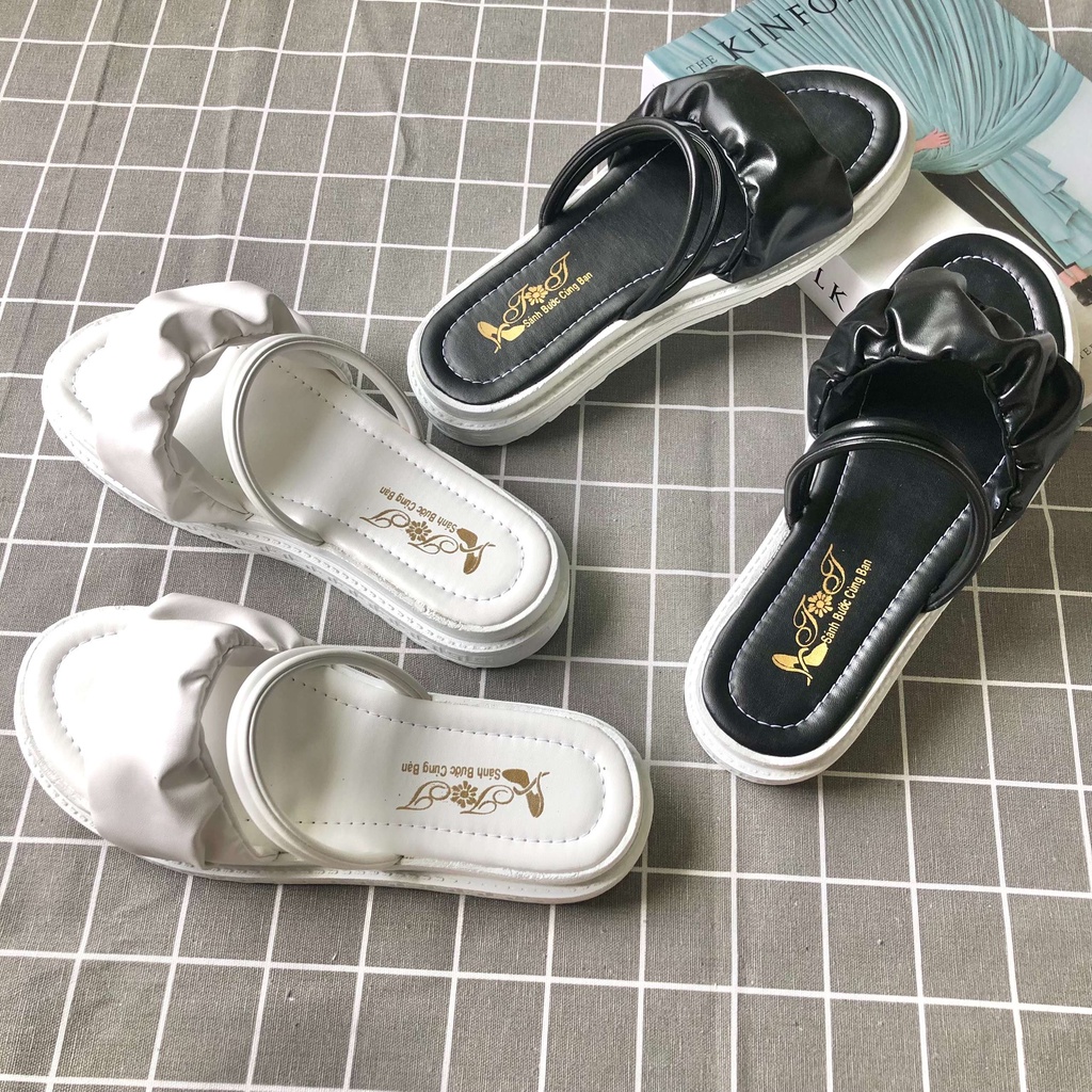 Dép bánh mì sandal đế cao Luvia 59DN