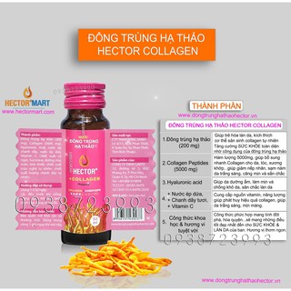 Nước Uống Hector Collagen (MỚI) - Combo 50ml x 20 Chai giúp LÀN DA trắng sáng, Trẻ hóa & tăng cường sức khỏe toàn diện thumbnail