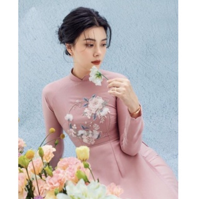 Set vòng tròn hoa voan đính kết Cao Cấp