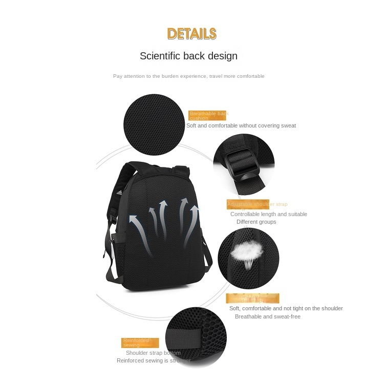 Ba Lô Adidas Dày Dặn Có Dây Đeo Vai Phong Cách Nhật Bản Cho Nam Nữ