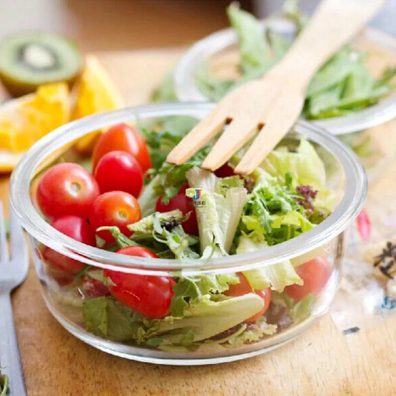 Combo các loại hộp thủy tinh cao cấp Glass food - Dáng vuông, tròn
