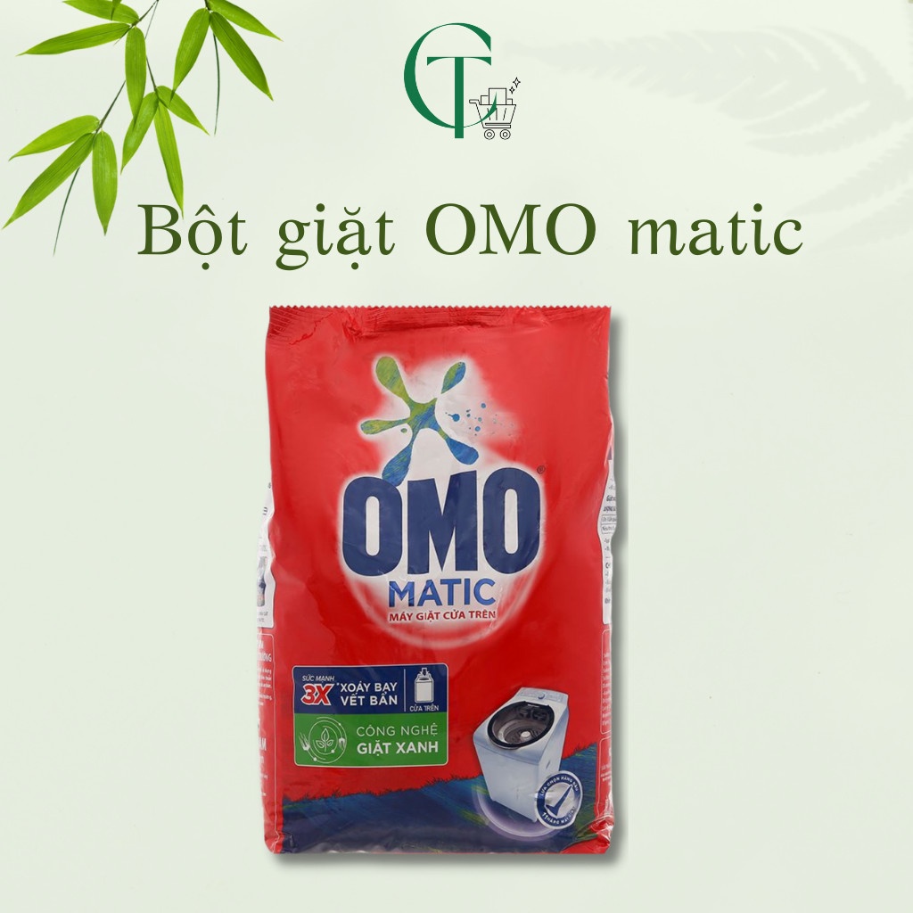 Bột giặt OMO Matic cửa trên gói 5,3kg/ 5,7kg