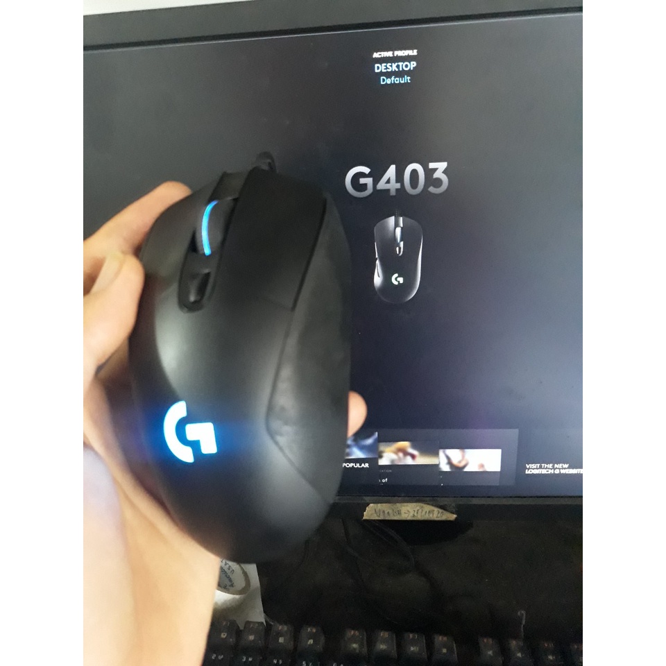 Chuột Logitech G403 Prodigy, G403 Hero Gaming Mouse (USB, Có dây)