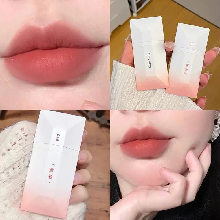 Son lì vỏ trắng Daimanpu hình danh thiếp son mềm mịn có dưỡng không chứa chì nội địa Trung