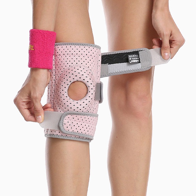 Bộ 2 bó gối AOLIKES A-7912B-2 có lỗ khí thoáng mát Four spring sport knee support