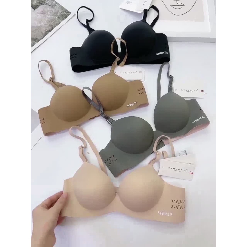 Áo ngực nữ su Symuntie chính hãng, hàng cao cấp đệm bàn tay nâng ngực, mút vừa 3 phân cho chị em siêu xinh.