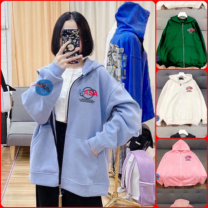 (In Pet) ÁO KHOÁC HOODIE Phi Hành Gia Nasa (HD3000 - Nỉ Bông Dày Đẹp) (TM FASHION)