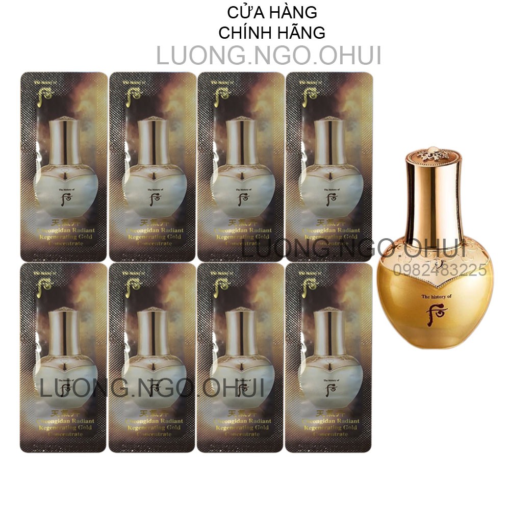 Tinh Chất Vàng Nhân Sâm Núi Whoo - Whoo Hwahyun Gold Ampoule 1Ml