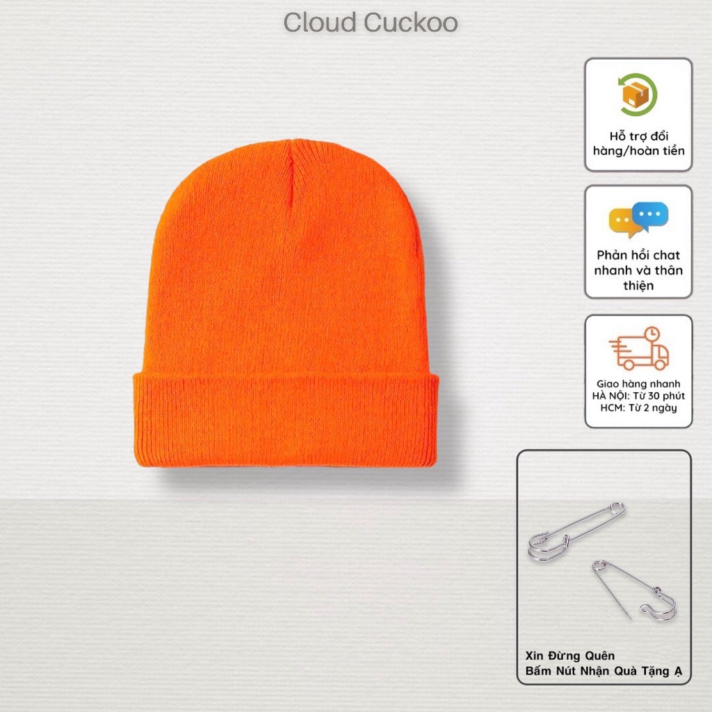 Mũ Len Trơn Basic Thời Trang Hàn Quốc Chất Len Mềm Mịn Ấm Áp  - Mã Số: ML789