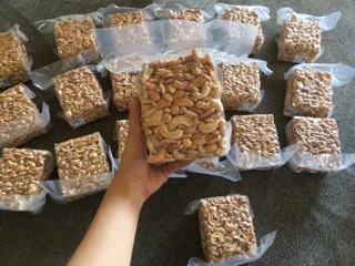 2kg Hạt Điều Rang Muối Bể Đôi Ba Không Vỏ Lụa