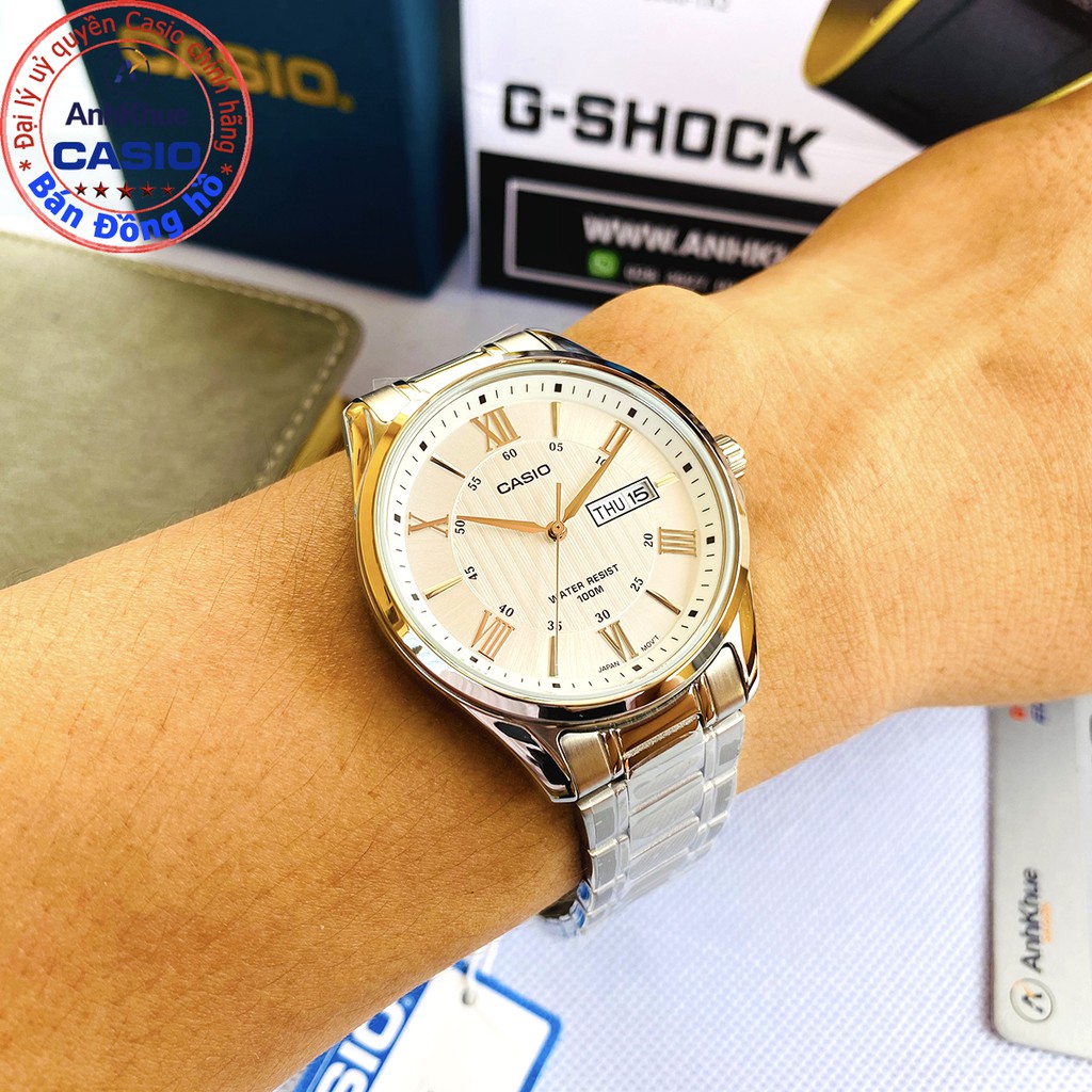 Đồng hồ nam Casio MTP-V001 MTP-V001D MTP-V001GL MTP-V001SG bảo hành 1 năm chính hãng | BigBuy360 - bigbuy360.vn