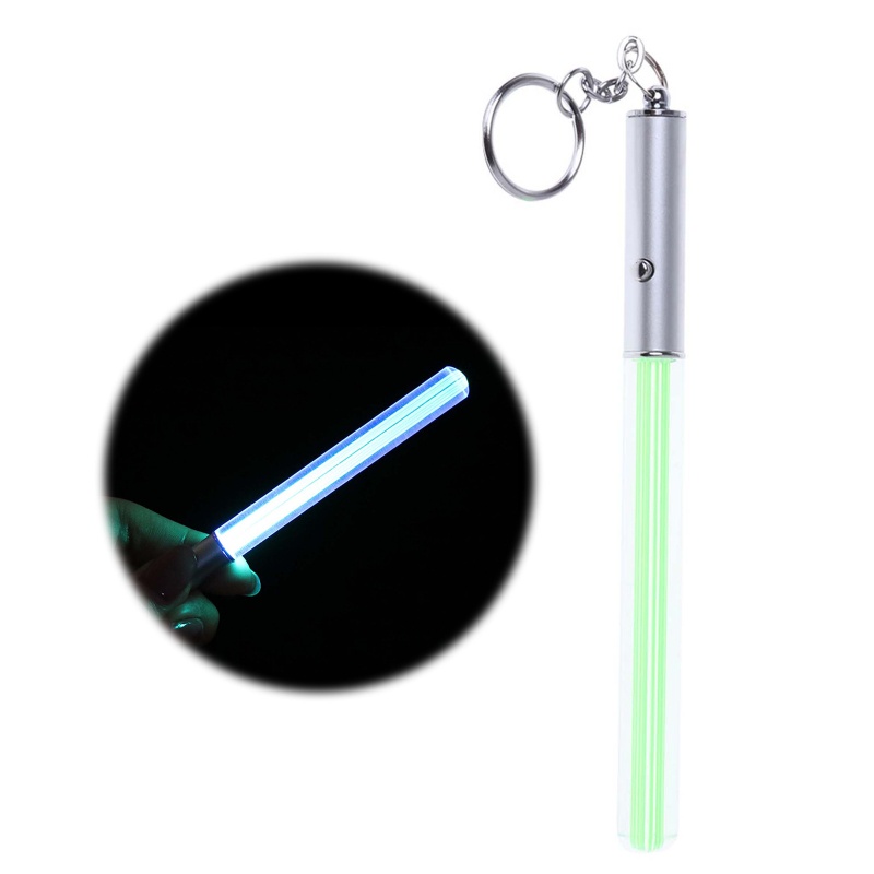 Móc Khóa Gậy Đèn Phát Sáng Mini Hình Saber