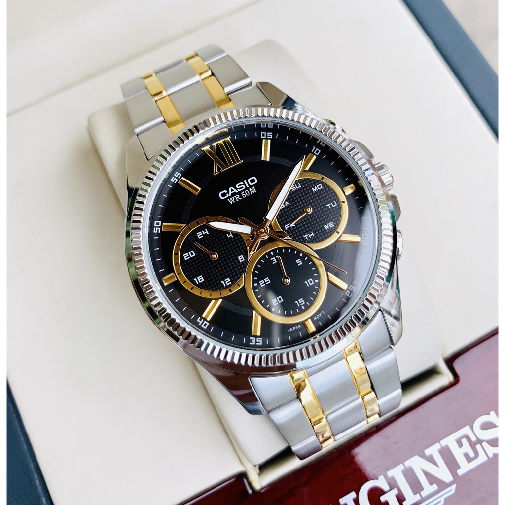 Đồng Hồ Nam Casio Dây Kim Loại 🍁FREESHIP🍁 Giảm 50k Khi Nhập Mã [CASIONAM] Đồng Hồ Casio Chính Hãng