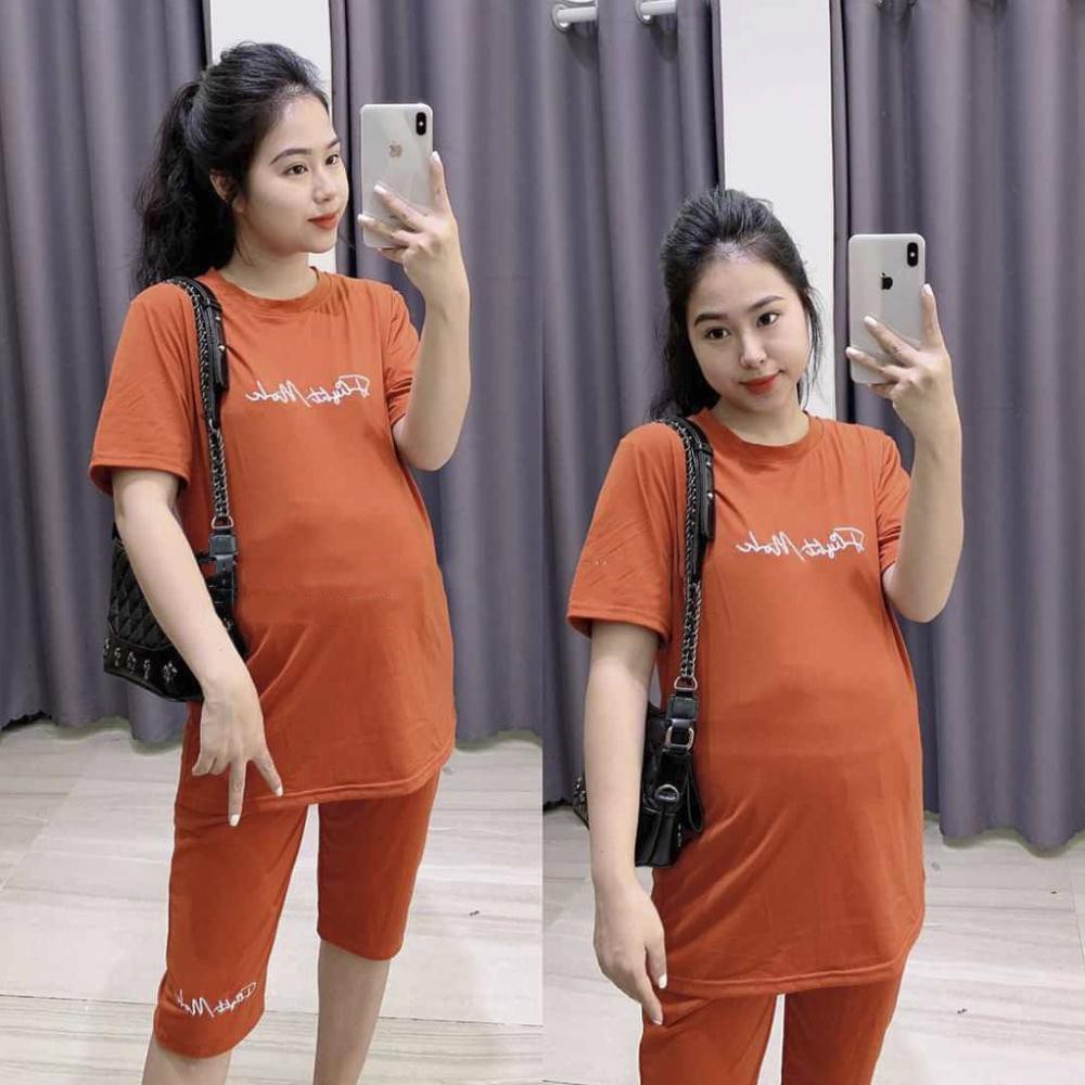 Đồ Bộ Bầu FREESIZE Bộ Đồ Bầu Kết Hợp Sau Sinh Siêu Đẹp Chất 100% Cotton