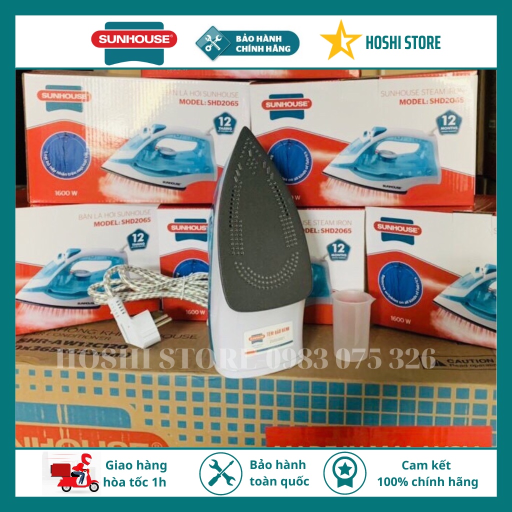 {XẢ KHO GIẢM SẬP SÀN} BÀN LÀ HƠI  NƯỚC SUNHOUSE SHD2065, là phẳng quần áo như mới, phù hợp mọi loại vải