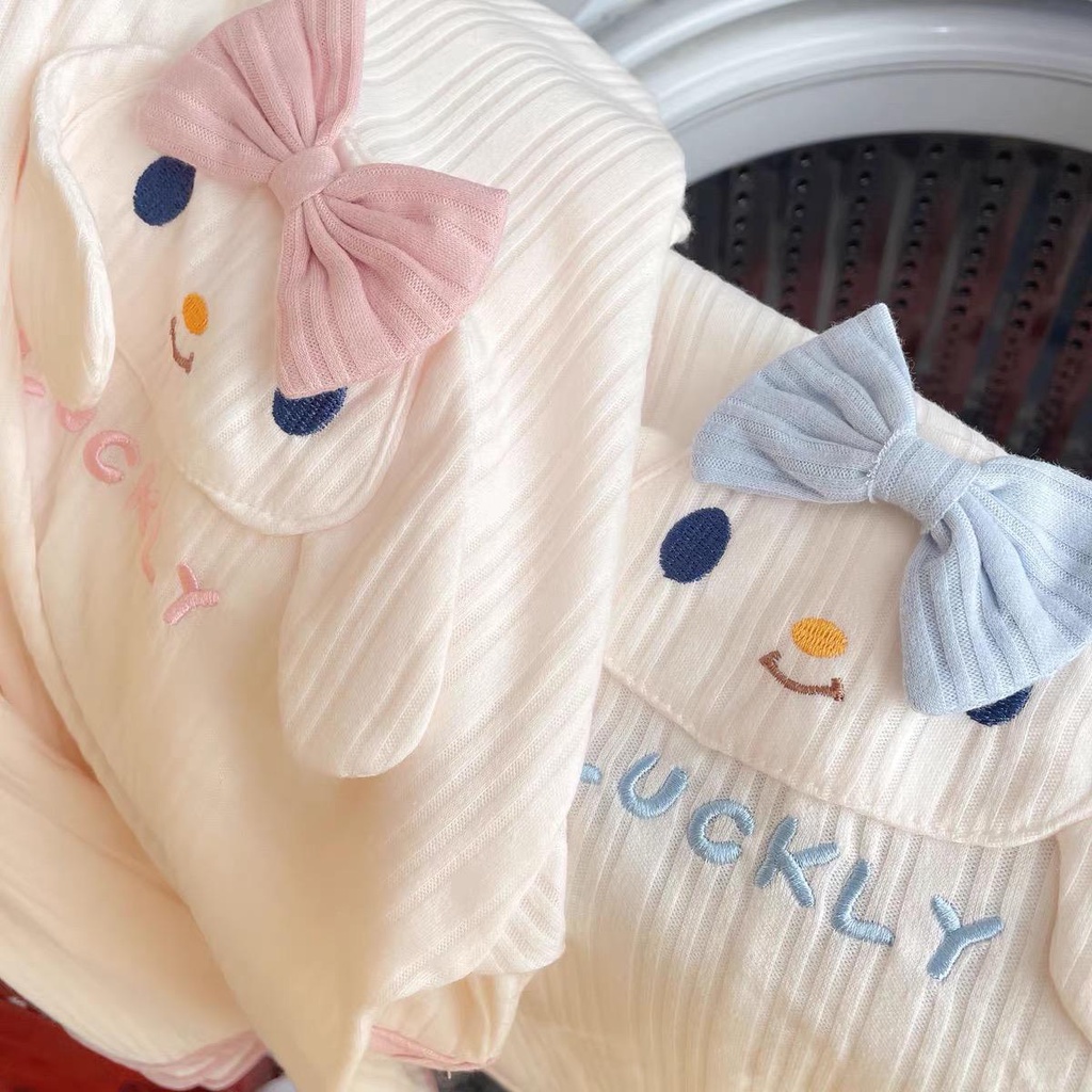 Bộ Mặc Nhà Pyjama, Bộ Ngủ Cổ Bẻ Hàng Qc Chất Liệu Cotton Nâng Cấp Co Giãn Mềm Mại DN040 Con Đỏng Đảnh