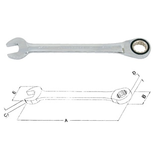Cờ lê tròng cóc 72 răng, cỡ 8mm và 10mm w45110 jonnesway