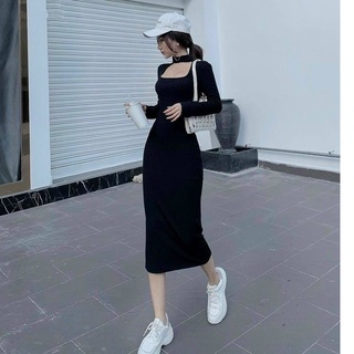 Đầm body dài tay