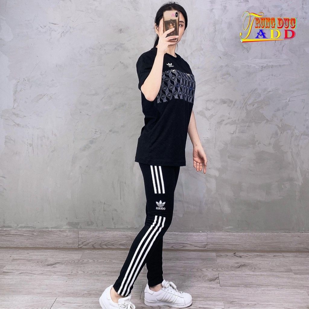 Quần Lengging Full Tag Code Chất Cotton 100% Căng Mịn Dễ Chịu Vận Động Rất Thoải Mái Trungducadidas