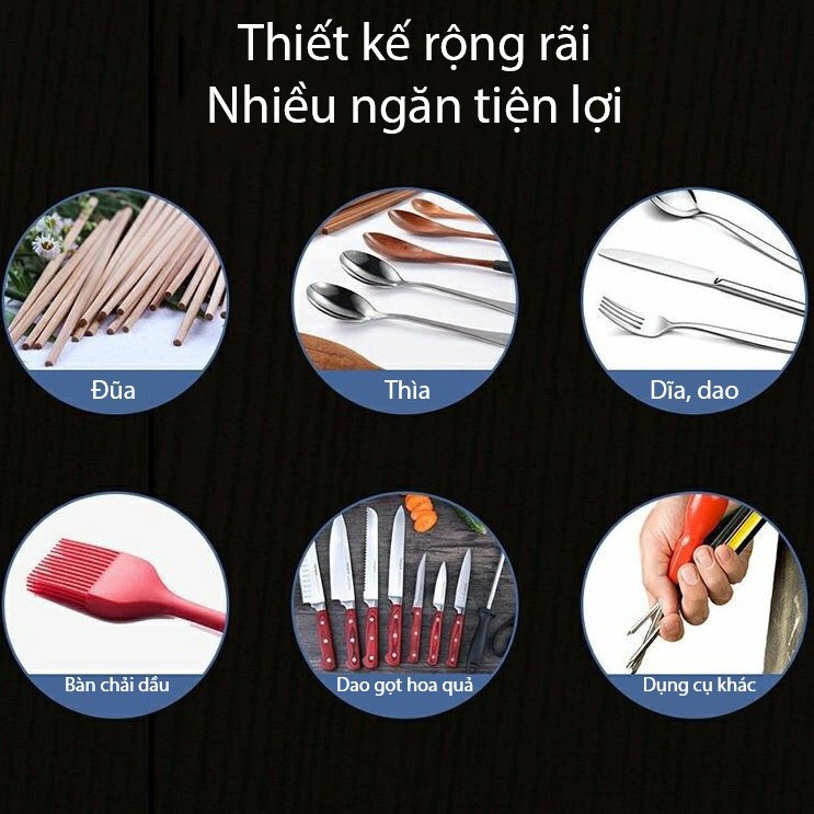 Hộp Đựng Đũa Sấy UV Khử Khuẩn, Tự Sấy Khô Đũa Thìa Chống Ẩm Mốc Bảo Vệ Sức Khỏe, Sản Phẩm Nhập Khẩu Nguyên Chiếc