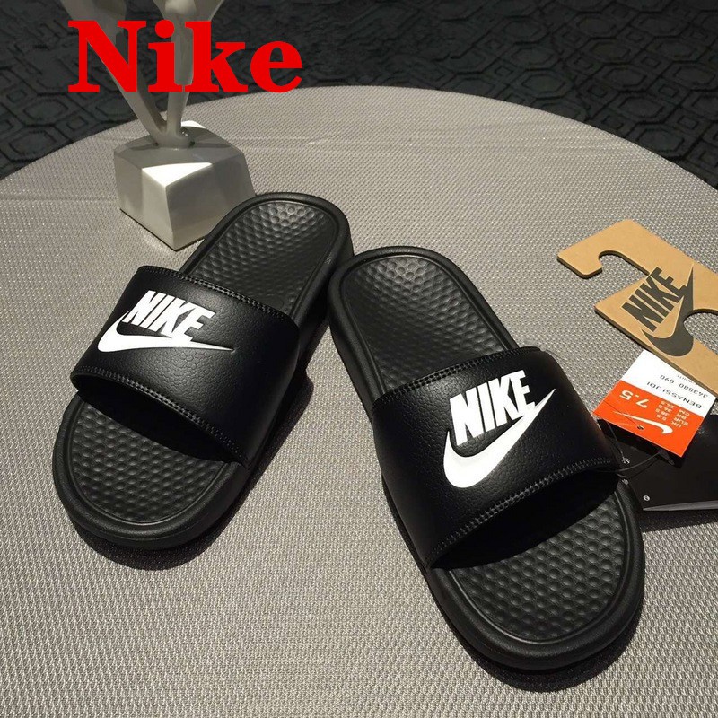 Dép Sandal Nike Unisex Màu Trắng Đen Thời Trang Cho Cặp Đôi