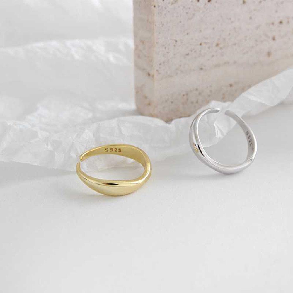 Nhẫn Đối Xứng Thiết Kế Đơn Giản Thời Trang Dự Tiệc