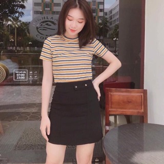 Áo kẻ ngang len tăm