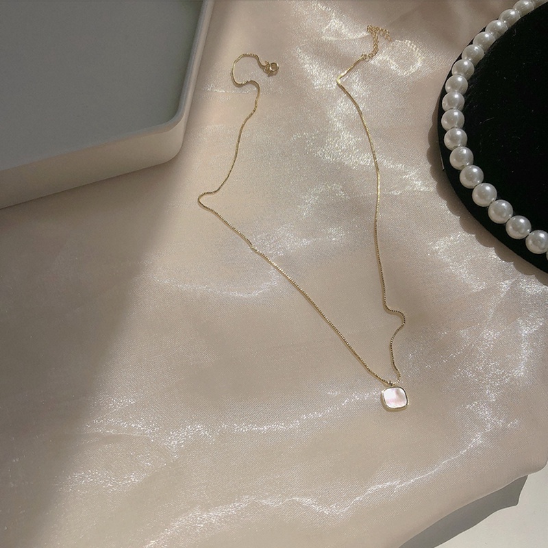 Vòng cổ Mạ Vàng 14K Mặt Hình Vỏ Sò Phong Cách Vintage