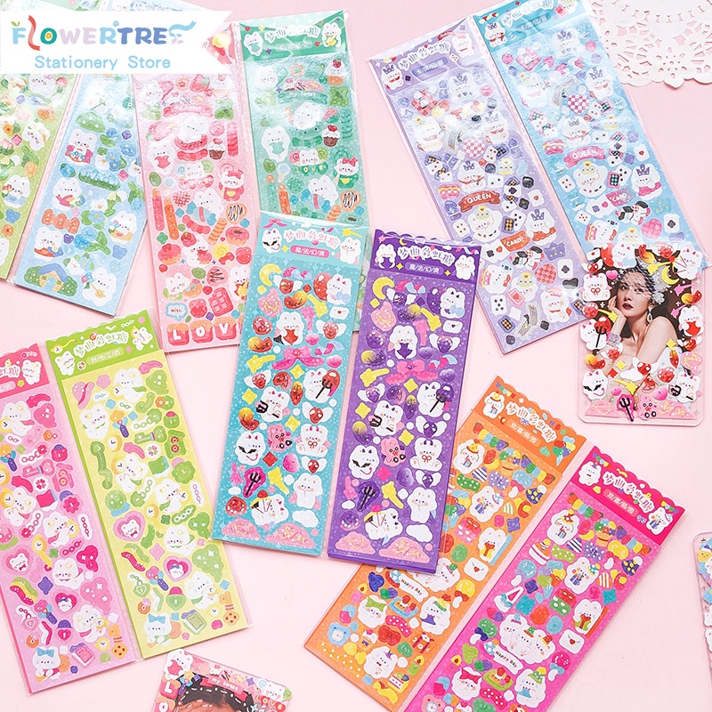 Flowertree 2 Miếng Dán Trang Trí Sổ Tay Hình Bài Hát Độc Đáo