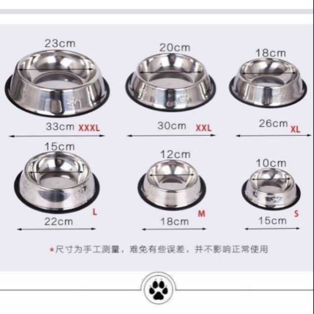 Bát inox chống trượt cho chó mèo _Phụ kiện chó mèo Chew Petshop