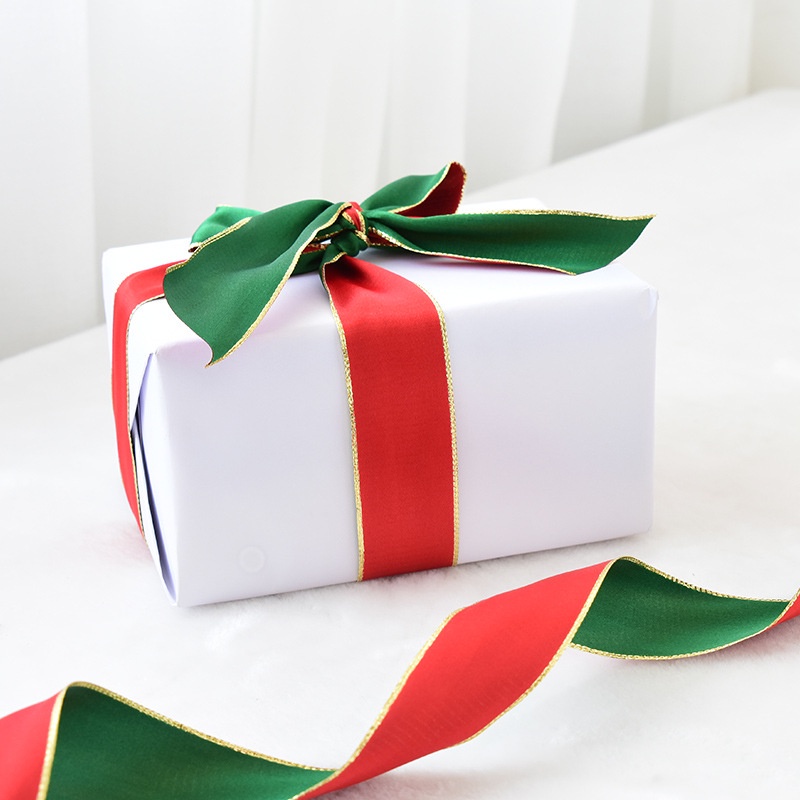 Cuộn Dây Ruy Băng 3.8cm * 2m Trang Trí Giáng Sinh