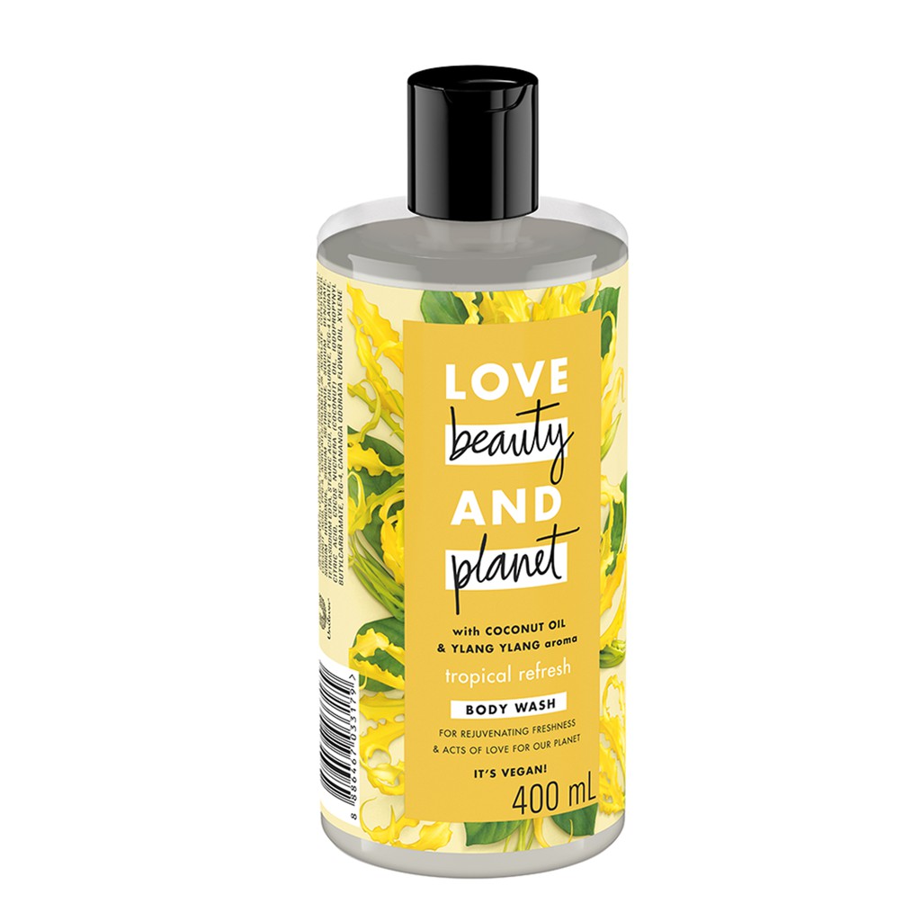 [HB Gift] Sữa tắm phục hồi da khô Love Beauty And Planet Tropical Refresh 400ml