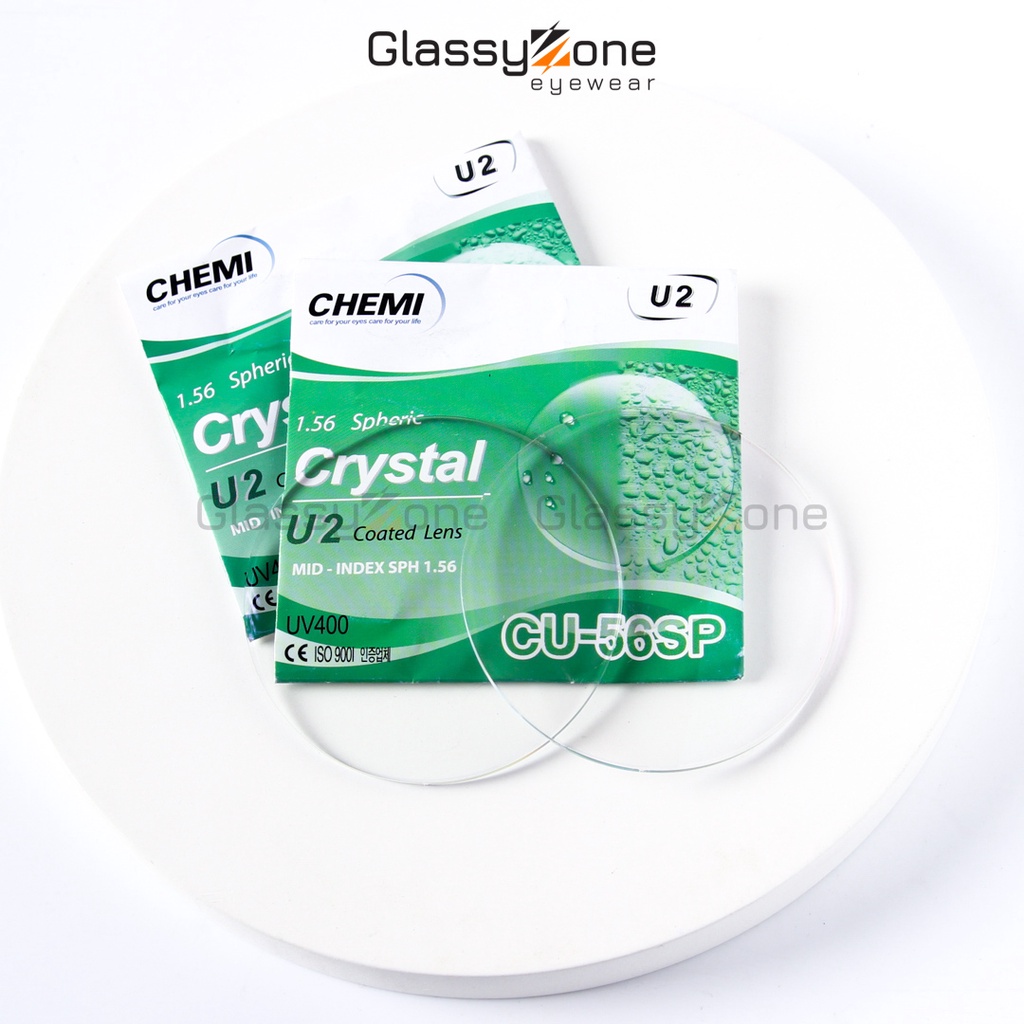 Tròng kính Hàn Quốc Chemi Crystal U2 Coated