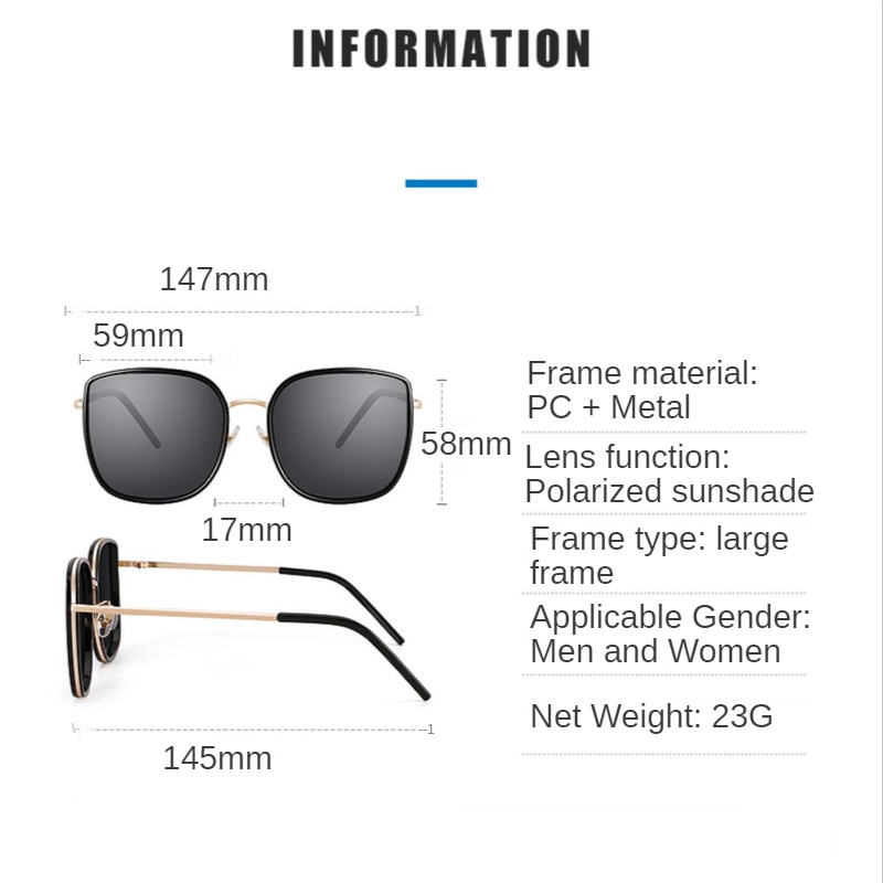 Kính mát phân cực thời trang sành điệu cho nữ