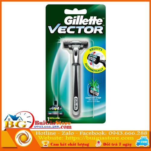 Dao cạo râu lưỡi kép Gillette Vector