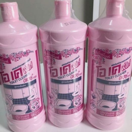 [HÀNG THÁI] Tẩy Bồn Cầu Okay Pink Thái Lan 960ml